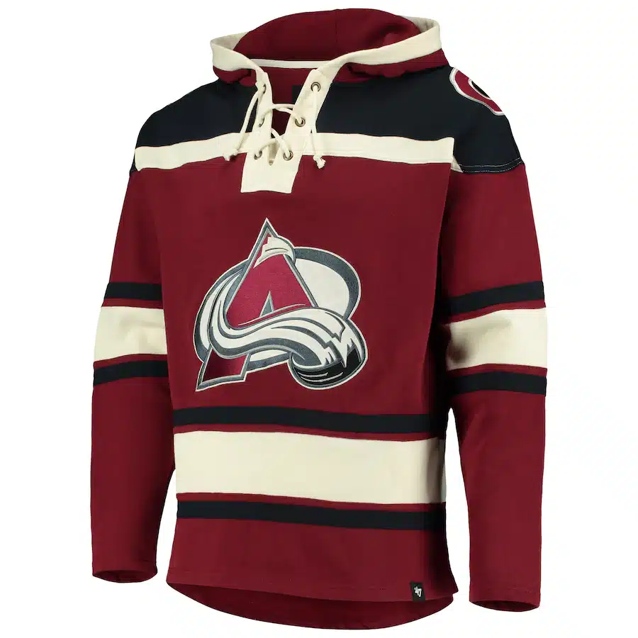 Colorado Avalanche Men's 47 Brand Cardinal Pullover Jersey Hoodie