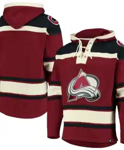 Colorado Avalanche Men's 47 Brand Cardinal Pullover Jersey Hoodie