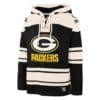 Green Bay Packers Men's 47 Brand Black Pullover Jersey Hoodie