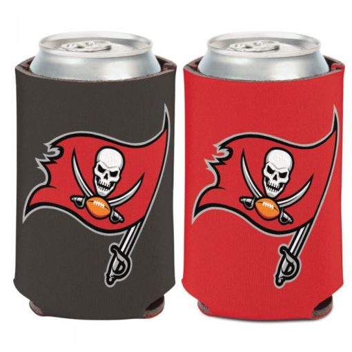 Tampa Bay Buccaneers 12 oz Red Black Logo Can Cooler Holder