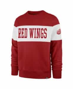 Detroit Red Wings Men's 47 Brand Red Crew Long Sleeve Pullover