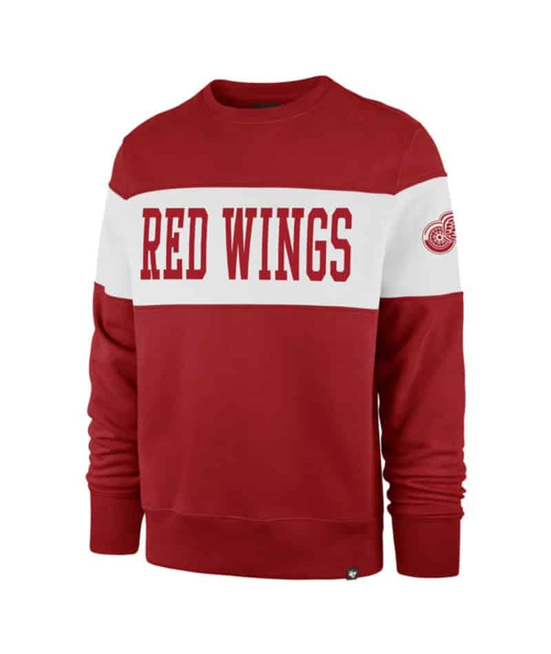 Dylan Larkin Detroit Red Wings Men's 47 Brand Vintage Red Pullover Jersey Hoodie - XXL