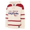 Washington Capitals Men's 47 Brand Vintage Cream Pullover Jersey Hoodie