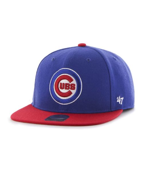 Chicago Cubs 47 Brand Blue Red Sure Shot Hat