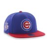 Chicago Cubs 47 Brand Blue Red Sure Shot Snapback Hat