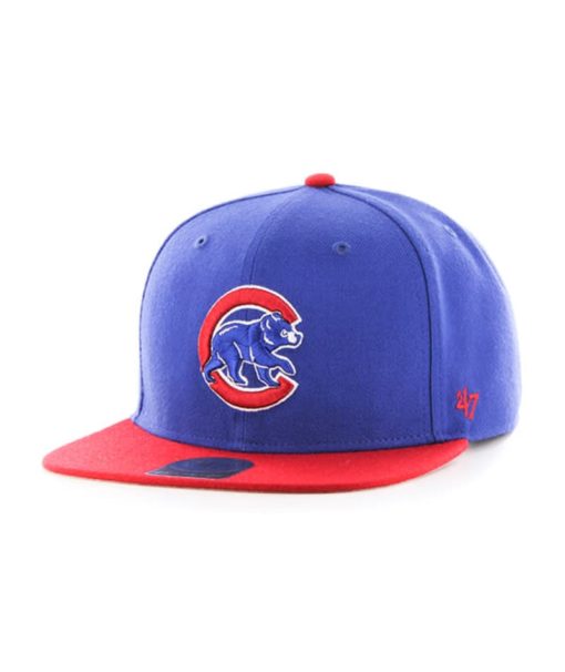 Chicago Cubs 47 Brand Blue Red Classic Sure Shot Hat