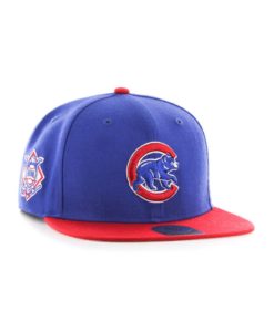 Chicago Cubs 47 Brand Blue Red Classic Sure Shot Snapback Hat