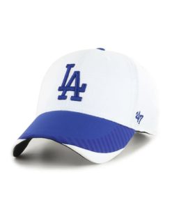 Los Angeles Dodgers 47 Brand White Blue Tantrum MVP Adjustable Hat