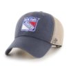 New York Rangers 47 Brand Vintage Navy MVP Mesh Snapback Hat