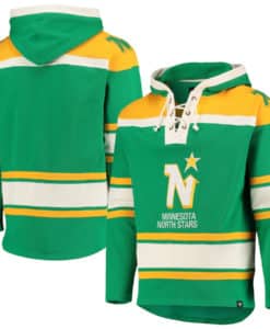 Minnesota North Stars Men's 47 Brand Vintage Green Pullover Jersey Hoodie