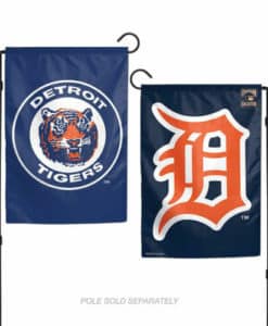 Detroit Tigers 12.5″x18″ 2 Sided Navy Cooperstown Garden Flag