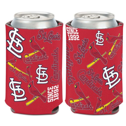 St. Louis Cardinals 12 oz Red Scatter Can Cooler Holder