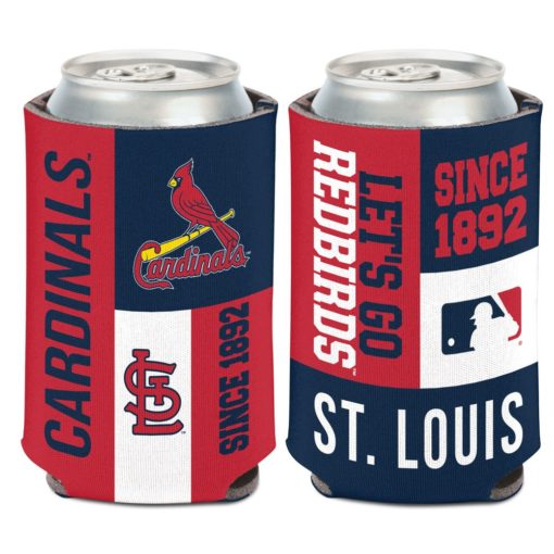 St. Louis Cardinals 12 oz Red Navy Block Can Cooler Holder