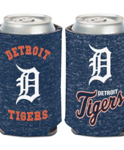 Detroit Tigers 12 oz Heather Navy Can Cooler Holder