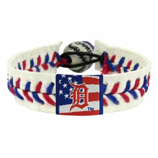 Detroit Tigers Baseball Bracelet Stars & Stripes