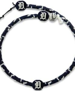 Detroit Tigers Navy Frozen Rope Necklace