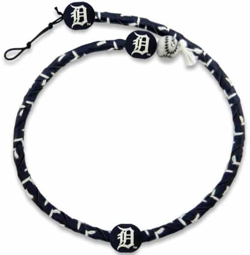 Detroit Tigers Navy Frozen Rope Necklace