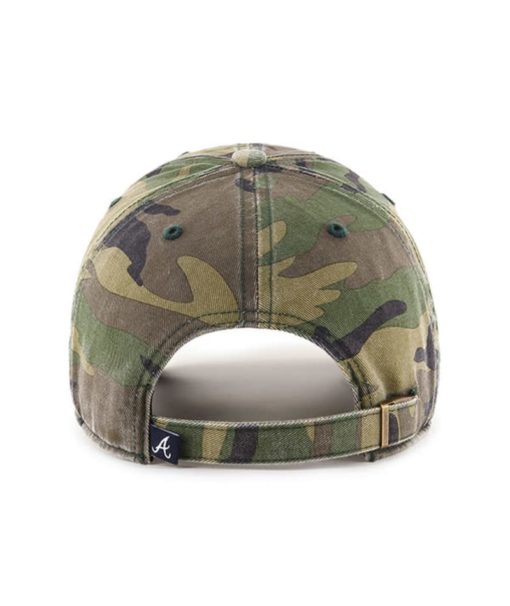 Atlanta Braves 47 Brand Camo Cargo Clean Up Adjustable Hat - Image 2