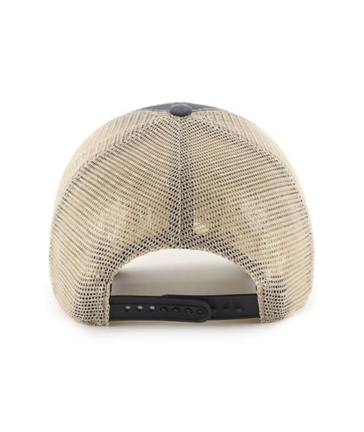 Milwaukee Brewers 47 Brand Vintage Navy MVP Mesh Snapback Hat - Image 2