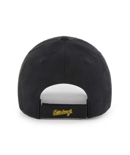 Pittsburgh Pirates 47 Brand Cooperstown Black Yellow MVP Adjustable Hat - Image 2