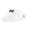 Michigan Wolverines 47 Brand White Clean Up Adjustable Visor