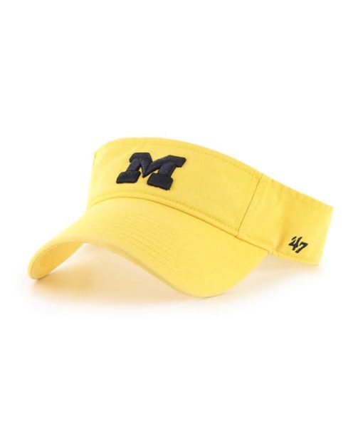 Michigan Wolverines 47 Brand Yellow Clean Up Adjustable Visor