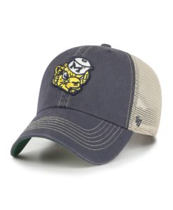 Michigan Wolverines 47 Brand Trawler Classic Vintage Navy Clean Up Snapback Hat
