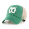 Hartford Whalers 47 Brand Vintage Green Mesh Clean Up Snapback Hat