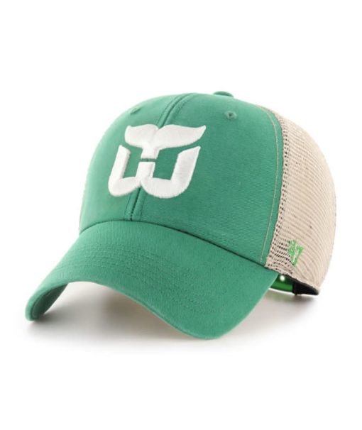 Hartford Whalers 47 Brand Vintage Green Mesh Clean Up Snapback Hat