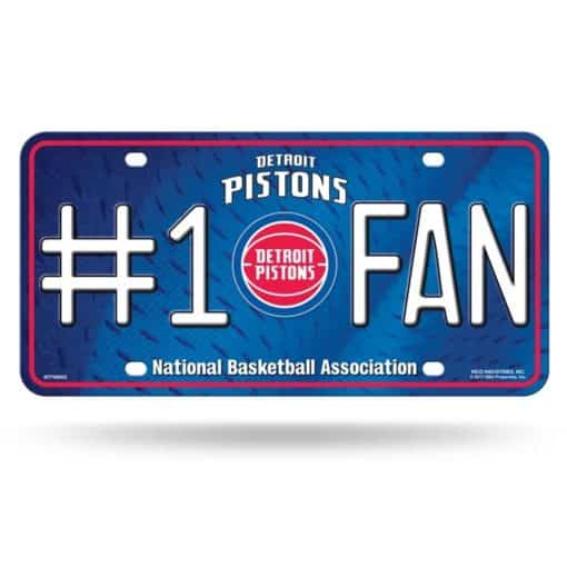 Detroit Pistons #1 Fan License Plate