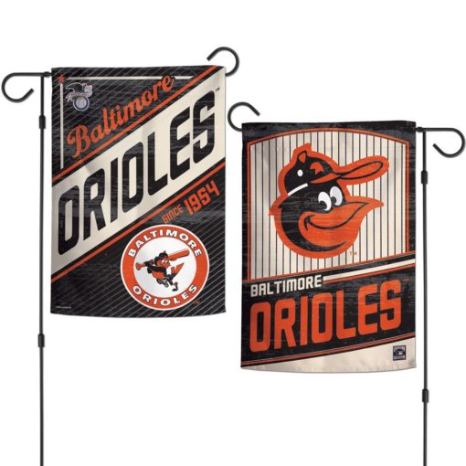 Baltimore Orioles 12.5″x18″ 2 Sided Cooperstown Garden Flag