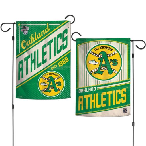 Oakland Athletics 12.5″x18″ 2 Sided Cooperstown Garden Flag