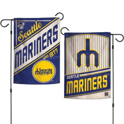 Seattle Mariners 12.5″x18″ 2 Sided Cooperstown Garden Flag