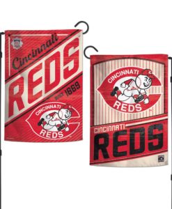Cincinnati Reds 12.5″x18″ 2 Sided Cooperstown Garden Flag