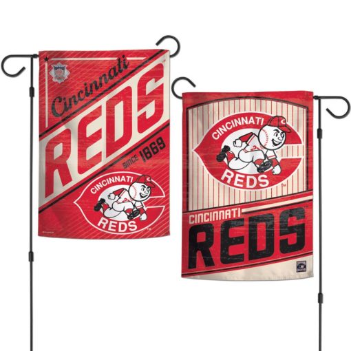 Cincinnati Reds 12.5″x18″ 2 Sided Cooperstown Garden Flag