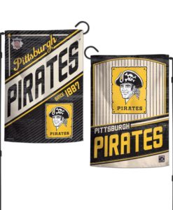 Pittsburgh Pirates 12.5″x18″ 2 Sided Cooperstown Garden Flag