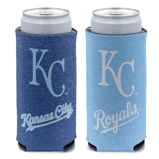 Kansas City Royals 12 oz Heather Blue Slim Can Cooler Holder