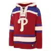 Philadelphia Phillies Men's 47 Brand Red Pullover Jersey Hoodie
