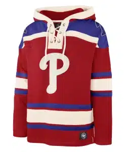 Philadelphia Phillies Men's 47 Brand Red Pullover Jersey Hoodie