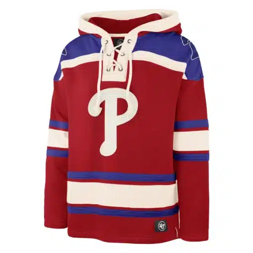 Philadelphia Phillies Men's 47 Brand Red Pullover Jersey Hoodie