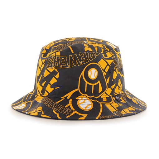 Milwaukee Brewers 47 Brand Bravado Bucket Hat - Detroit Game Gear