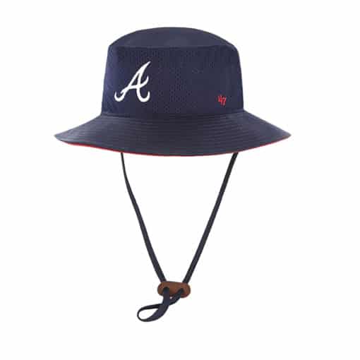 Atlanta Braves 47 Brand Navy Panama Bucket Hat