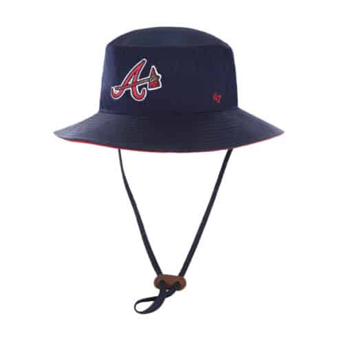 Atlanta Braves 47 Brand Navy Classic Panama Bucket Hat