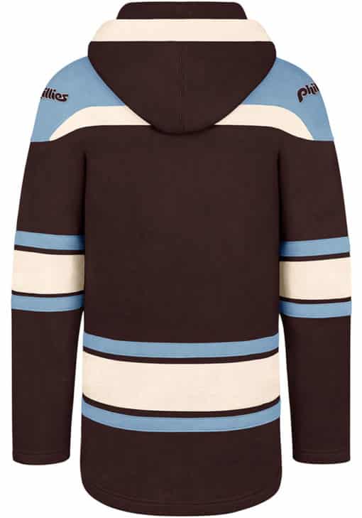 Philadelphia Phillies Men's 47 Brand Cooperstown Carolina Blue Shortstop Pullover Hoodie - Detroit Game Gear