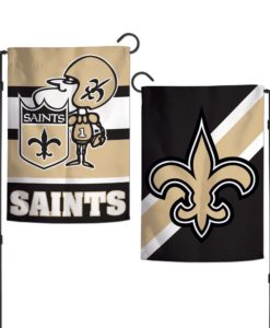 New Orleans Saints 12.5″x18″ Sir Saint 2 Sided Garden Flag