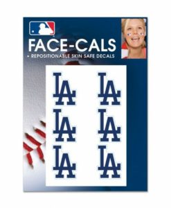 Los Angeles Dodgers Temporary Tattoos Face Cals