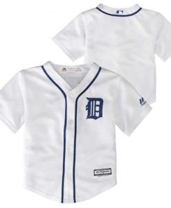 Detroit Tigers KIDS Majestic White Home Jersey