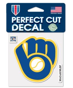 Milwaukee Brewers 4″x4″ Cooperstown Perfect Cut Color Decal