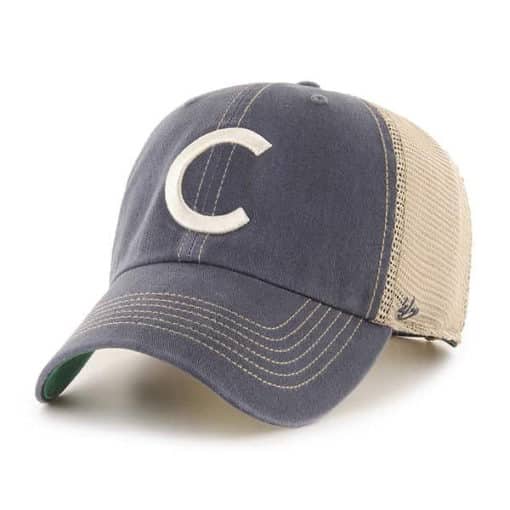 Chicago Cubs 47 Brand C Vintage Navy Trawler Mesh Clean Up Adjustable Hat