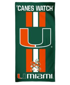 Miami Hurricanes 30" x 60" Fiber Beach Towel